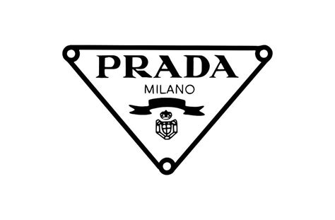 prada classic triangle logo|prada original logo.